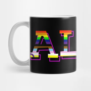 Pride Allyship New Pride Progress Flag Mug